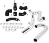 MMINT-EVO-01KSL Race Intercooler Kit Compatible with Mitsubishi Lancer Evo 7/8/9 2001-2007 Silver