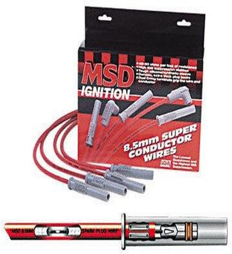 MSD 32749 8.5Mm Super Conductor Spark Plug Wire Set