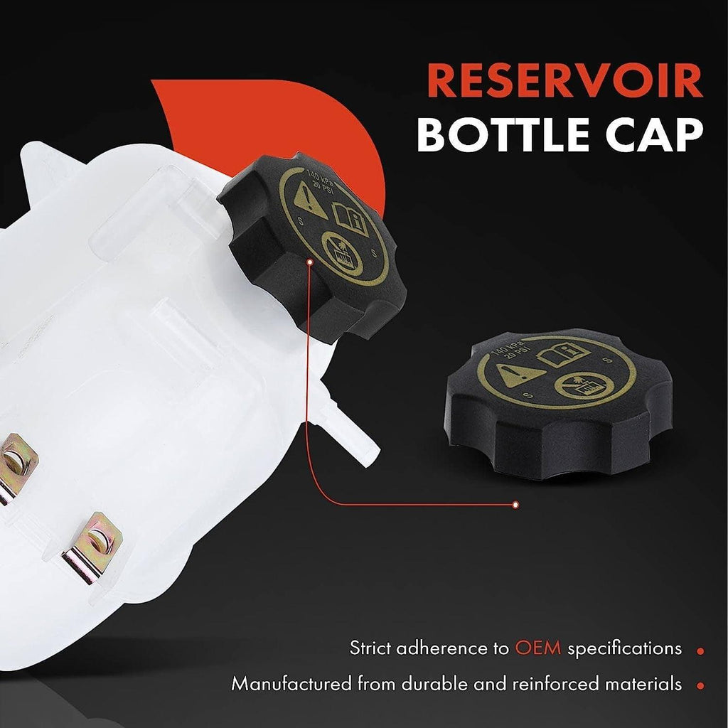 A-Premium Engine Coolant Overflow Recovery Reservoir Tank [W/Cap] Compatible with Chevrolet Beat 2018-2019, Spark 2011-2015, Spark Classic 2017-2017, 1.2L, Replace # 95352004