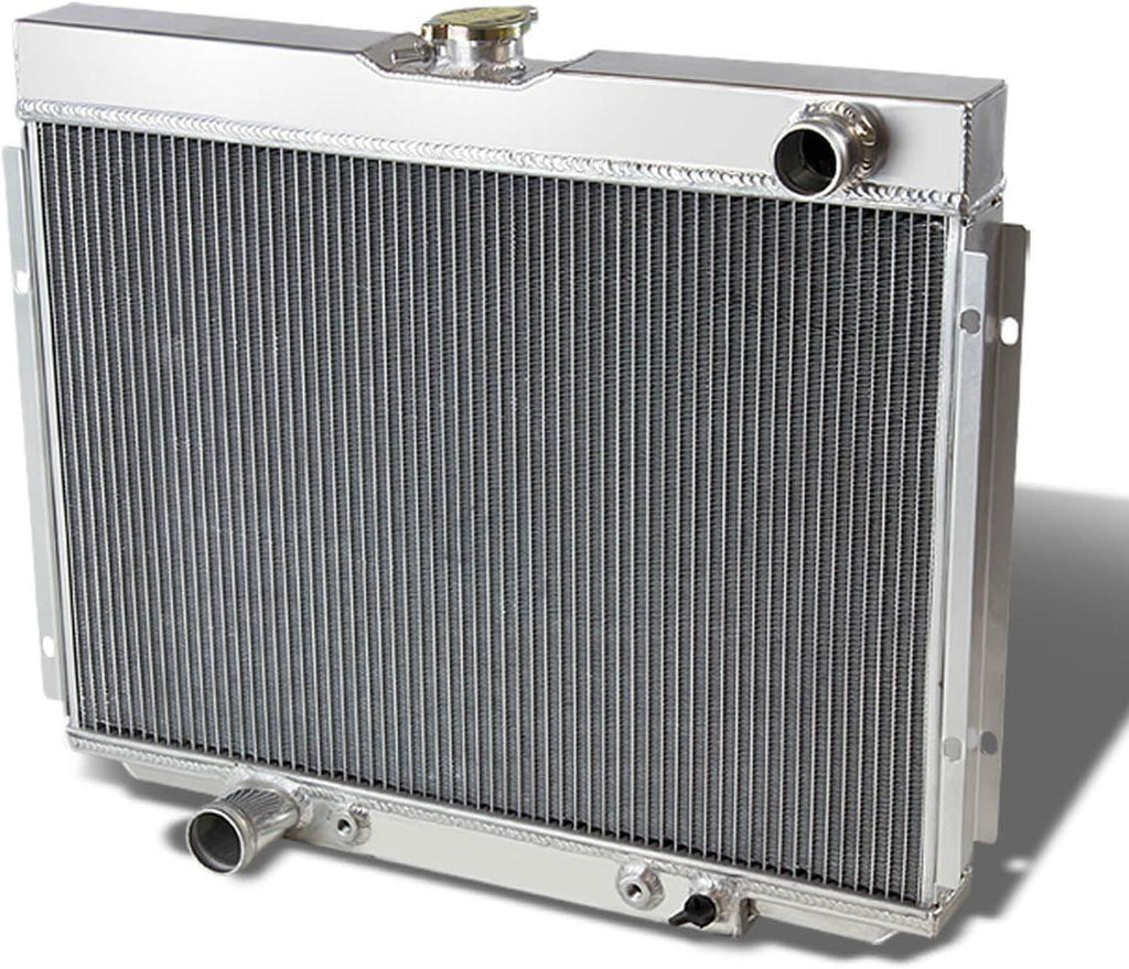 RA-BBC66-3 3-Row Full Aluminum Radiator Compatible with 1967-1970 Mustang, 1967-1969 Ranchero/Fairlane, 1968-1969 Torino V8 AT/MT
