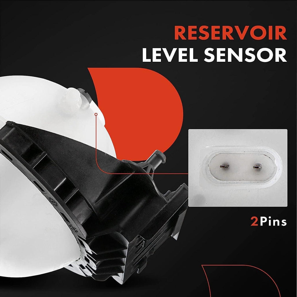 A-Premium Coolant Recovery Overflow Reservoir Tank W/Sensor & Cap Compatible with BMW 1 2 3 4 Series, 125I 118I, 320I 228I Xdrive, 328I Xdrive 11-16, 428I Xdrive 14-16, 1.6L 2.0L 3.0L for 17137609469