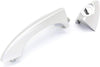 for BMW X5 Exterior Door Handle Rear, Driver Side Silver (2000-2006) | Trim: All Submodels
