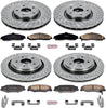 KOE4400 Autospecialty Front and Rear Replacement Brake Kit-Oe Brake Rotors & Ceramic Brake Pads