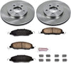 KOE1382 Autospecialty Front Replacement Brake Kit-Oe Brake Rotors & Ceramic Brake Pads