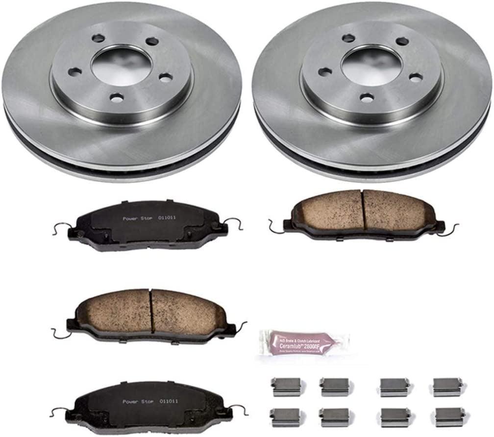 KOE1382 Autospecialty Front Replacement Brake Kit-Oe Brake Rotors & Ceramic Brake Pads
