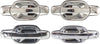 Exterior Door Handle Set Compatible with 2004-2012 Chevrolet Colorado, Fits 2004-2012 GMC Canyon, Fits 2007-2008 Isuzu I-290 Front and Rear, Driver and Passenger Side