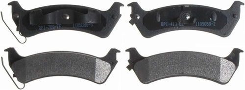 Silver 14D666M Semi-Metallic Rear Disc Brake Pad Set with Wear Sensor