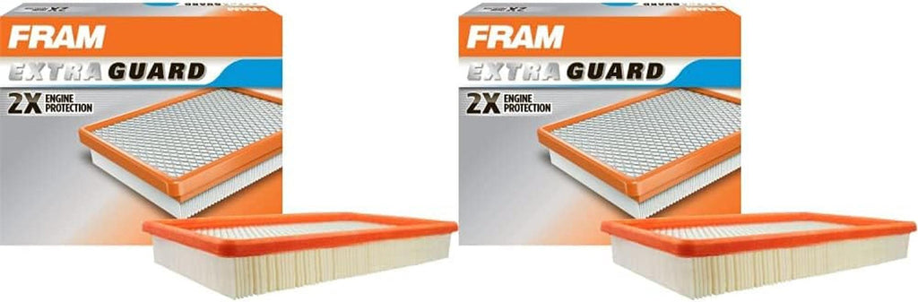 Extra Guard CA7598 Replacement Engine Air Filter for Select Oldsmobile, Chevrolet, Pontiac, Buick Models, Provides up to 12 Months or 12,000 Miles Filter Protection (Pack of 2)