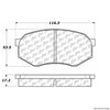 Centric Front Disc Brake Pad for 1995-2004 Tacoma (300.04330)