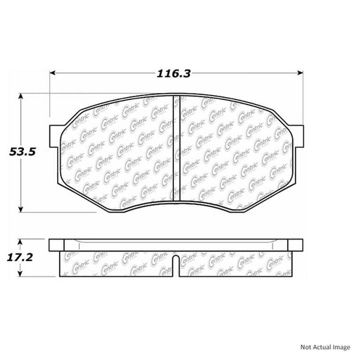 Centric Front Disc Brake Pad for 1995-2004 Tacoma (300.04330)