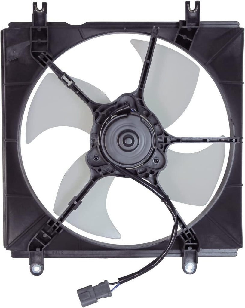 600170 Cooling Fan Assembly Compatible with 1997-2001 Honda CRV , Black