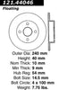 Centric Rear Disc Brake Rotor for 1985-1986 MR2 (121.44046)