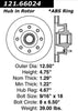 Centric Front Disc Brake Rotor for G30, G3500 (121.66024)
