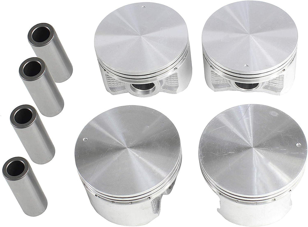 DNJ P155 Piston Set for 1999-2005 / Chrysler, Dodge, Mitsubishi/Eclipse, Galant, Outlander, Sebring, Stratus / 2.4L / SOHC / L4 / 16V / 2351Cc / 4G64