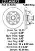 Centric Front Disc Brake Rotor for Ford (121.65073)