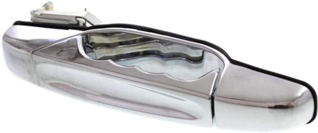 For GMC Yukon XL 1500 Exterior Door Handle Rear, Passenger Side Chrome (2007-2013) | Trim: Sle/Slt/Denali