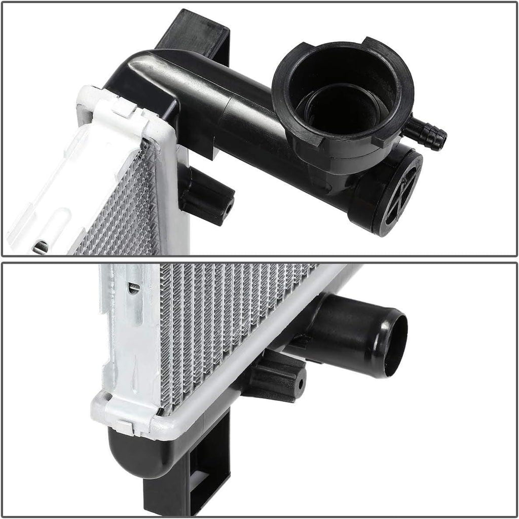 OEM-RA-2971 Aluminum Core Radiator Compatible with 07-11 Dodge Nitro 3.7 4.0 AT,23-15/16" W X 19-7/8" H X 1" D,1-1/2" Inlet / 1-3/4" Outlet