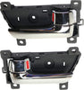 Interior Door Handle Set Compatible with 2011-2015 Kia Sorento Front and Rear, Driver and Passenger Side Chrome