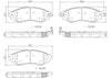 Front Disc Brake Pad Set for Spark EV, Spark, Aveo, Aveo5, G3+More (P10032N)