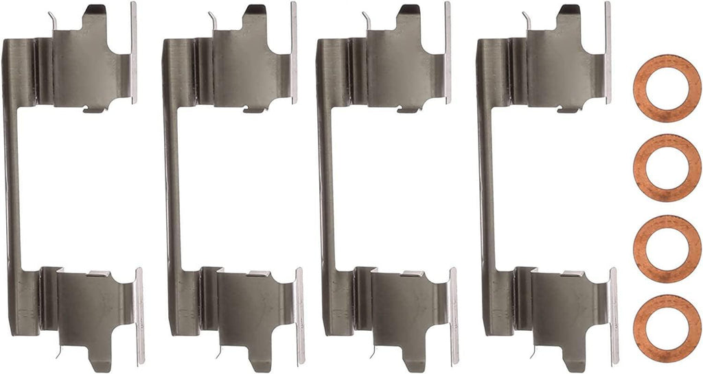 Gold 18FR2165KSD Rear Brake Caliper Set with Clips and Washers (Performance Friction Ready Coated)