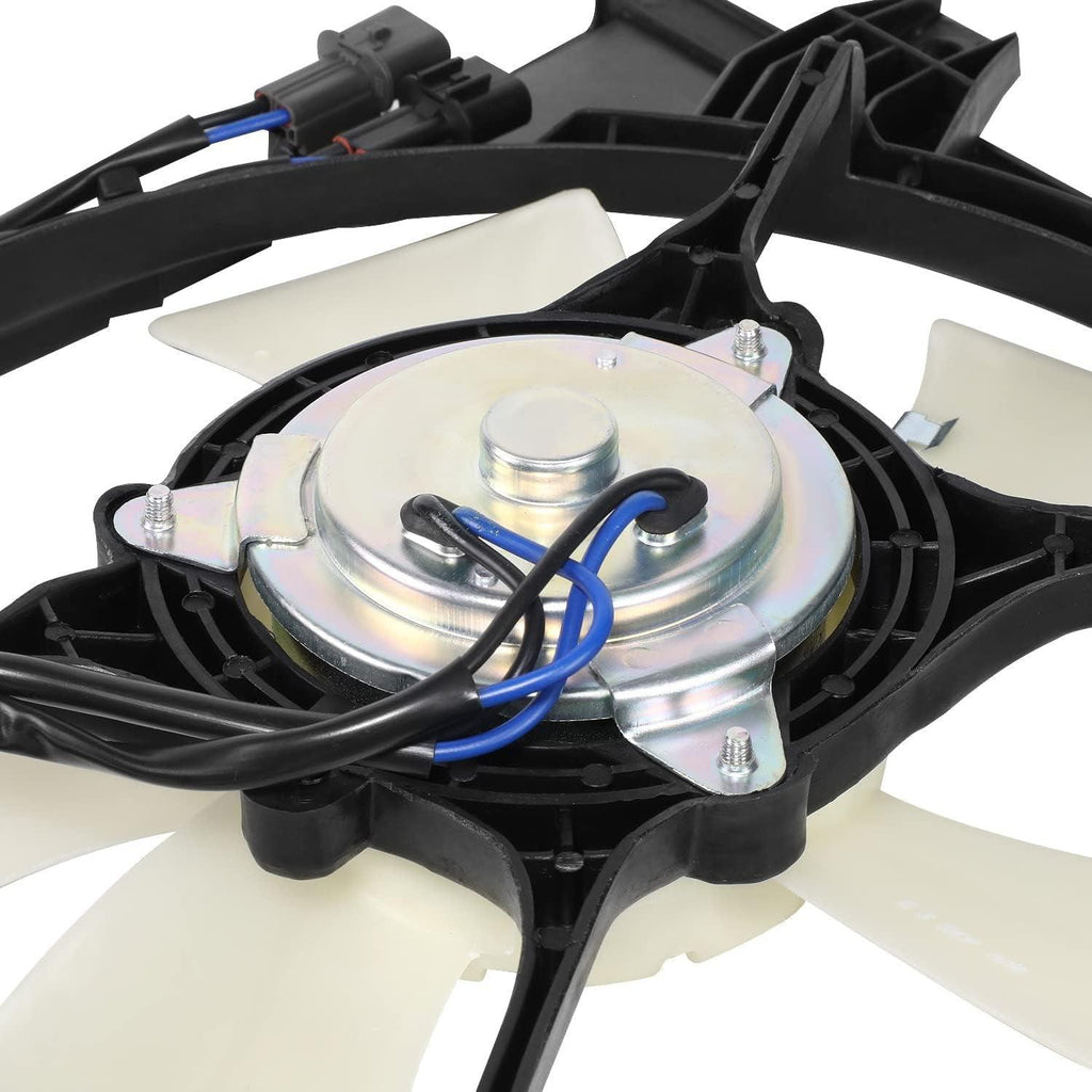 OEM-RF-0814 Factory Style A/C Condenser Fan Assembly Compatible with 89-92 Mitsubishi Galant At