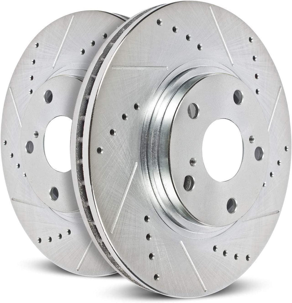 AR85141XPR Front Evolution Drilled & Slotted Rotor Pair