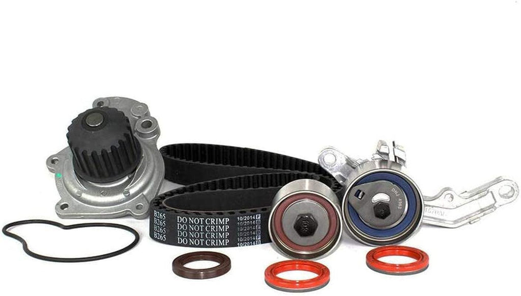 DNJ TBK151CWP Timing Belt Kit with Water Pump for 2003-2009 / Chrysler, Dodge/Neon, PT Cruiser / 2.4L / DOHC / L4 / 16V / 148Cid