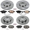 KOE7501 Autospecialty Front and Rear Replacement Brake Kit-Oe Brake Rotors & Ceramic Brake Pads