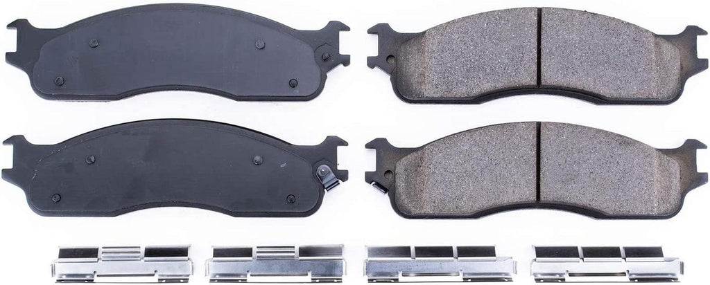 17-965, Z17 Front Ceramic Brake Pads with Hardware