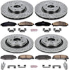 KOE4400 Autospecialty Front and Rear Replacement Brake Kit-Oe Brake Rotors & Ceramic Brake Pads