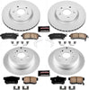 CRK6305 Coated Brake Rotor & Ceramic Brake Pads- Front & Rear