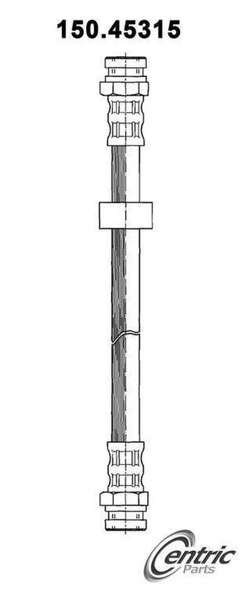 Centric Brake Hydraulic Hose for Escort, Protege, Tracer, 323 150.45315