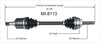 MI-8113 CV Axle Shaft