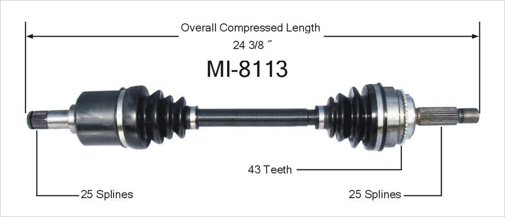 MI-8113 CV Axle Shaft