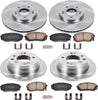 KOE6088 Autospecialty Front and Rear Replacement Brake Kit-Oe Brake Rotors & Ceramic Brake Pads