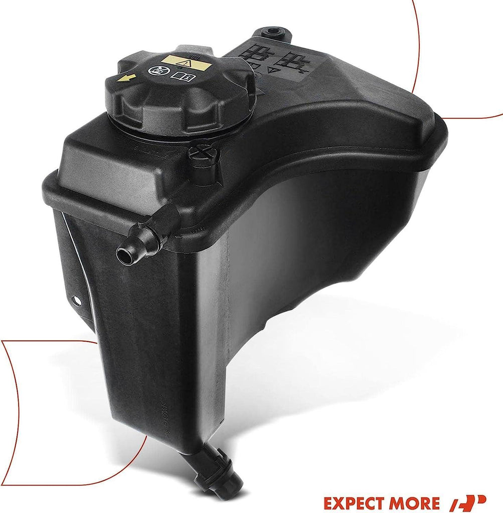 A-Premium Engine Coolant Overflow Recovery Reservoir Tank [W/Cap & Sensor] Compatible with BMW 335D [E90] 2009 2010 2011 [3.0L Diesel], Replace for # 17138570079