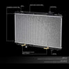 OEM-RA-2454 OE Style Aluminum Core Radiator DPI 2454 Compatible with 01-07 Highlander AT/MT, 28-11/16" W X 17-5/8" H X 1" D, 1-5/16" Inlet, 1-5/16" Outlet