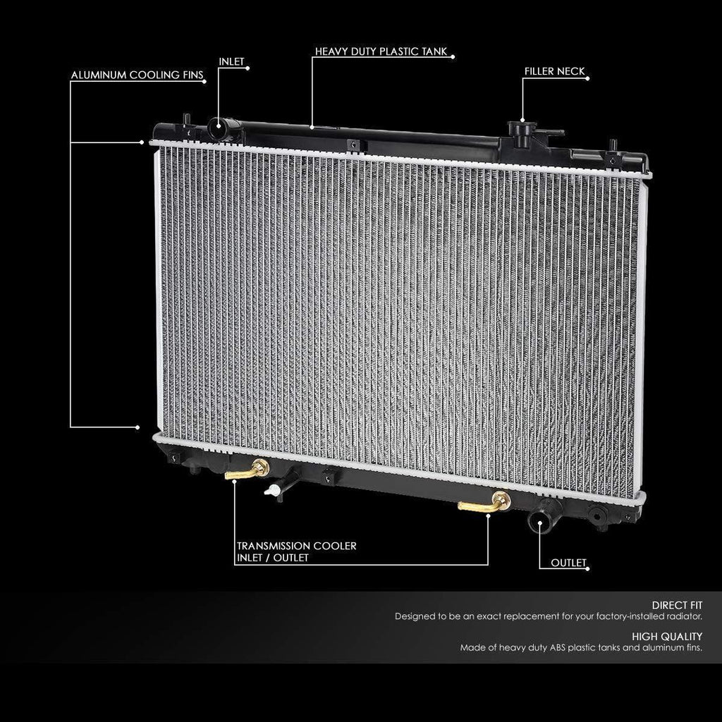 OEM-RA-2454 OE Style Aluminum Core Radiator DPI 2454 Compatible with 01-07 Highlander AT/MT, 28-11/16" W X 17-5/8" H X 1" D, 1-5/16" Inlet, 1-5/16" Outlet