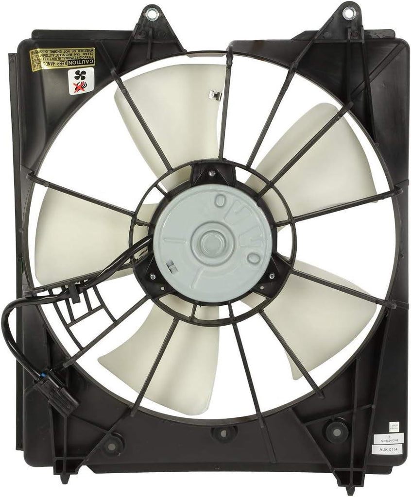 OEM-RF-0193 Factory Style Radiator Cooling Fan Assembly Cooling Efficiency Improved Direct Replacement [Compatible with 09-14 Acura TL] Black