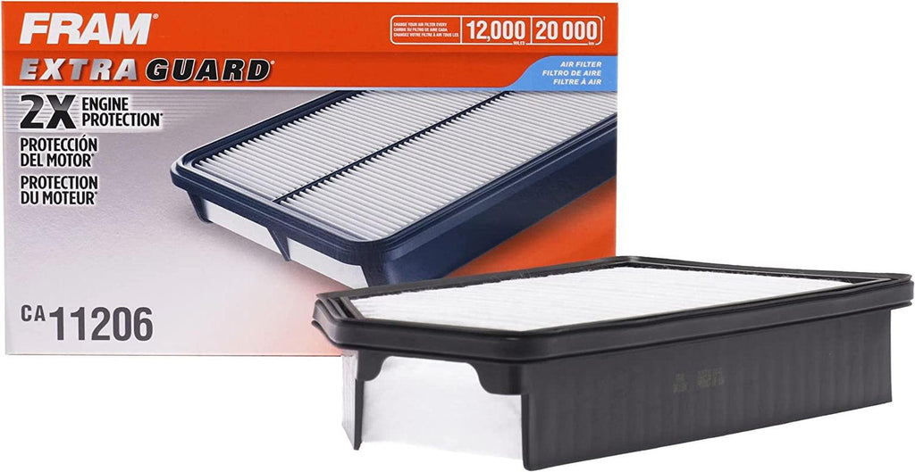 Extra Guard CA11206 Replacement Engine Air Filter for Select Hyundai and Kia Models, Provides up to 12 Months or 12,000 Miles Filter Protection