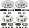 KOE2822 Autospecialty Front and Rear Replacement Brake Kit-Oe Brake Rotors & Ceramic Brake Pads