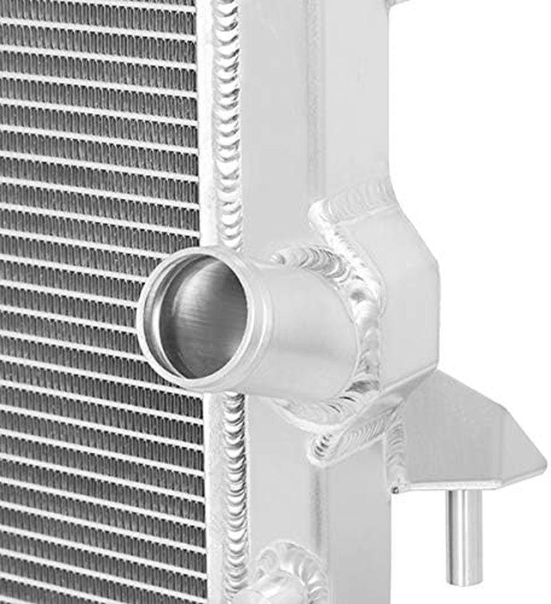 MMRAD-WRA-07V2 Aluminum Radiator Compatible with Jeep Wrangler JK 2007-2017 Silver