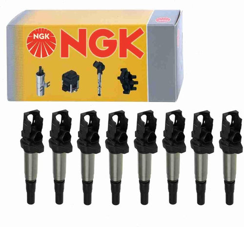 8 Pc NGK Ignition Coils Compatible with BMW 545I 4.4L V8 2004-2005