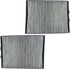 Cabin Air Filter W/Dual Carbon Elements Pair Set Compatible with BMW E39 5 Series