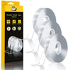 Double Sided Tape Fpr Wall Strong Picturing Hanging Strips Two Sided Tape Nano Adhesive Mounting Tape Transparent Double Stick Wall Tape Poster Carpet Tape, 0.59In X 160 in X 3 Packs
