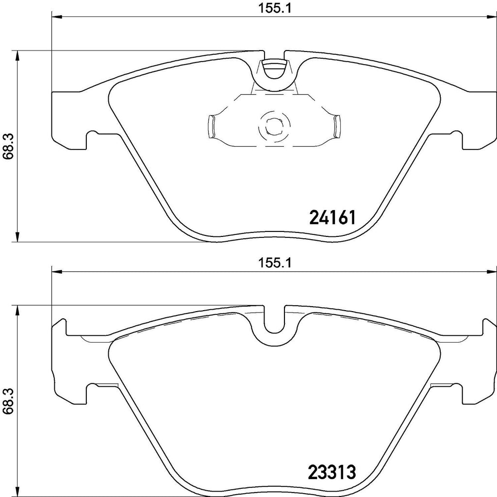 Brembo Front Disc Brake Pad Set for BMW (P06081)