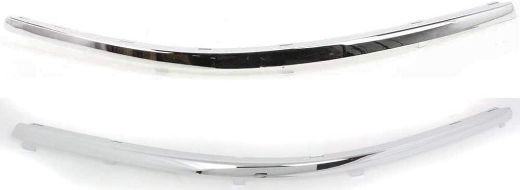 Front Bumper Trim Compatible with 2001-2005 Volkswagen Passat Set of 2 Chrome Passenger and Driver Side