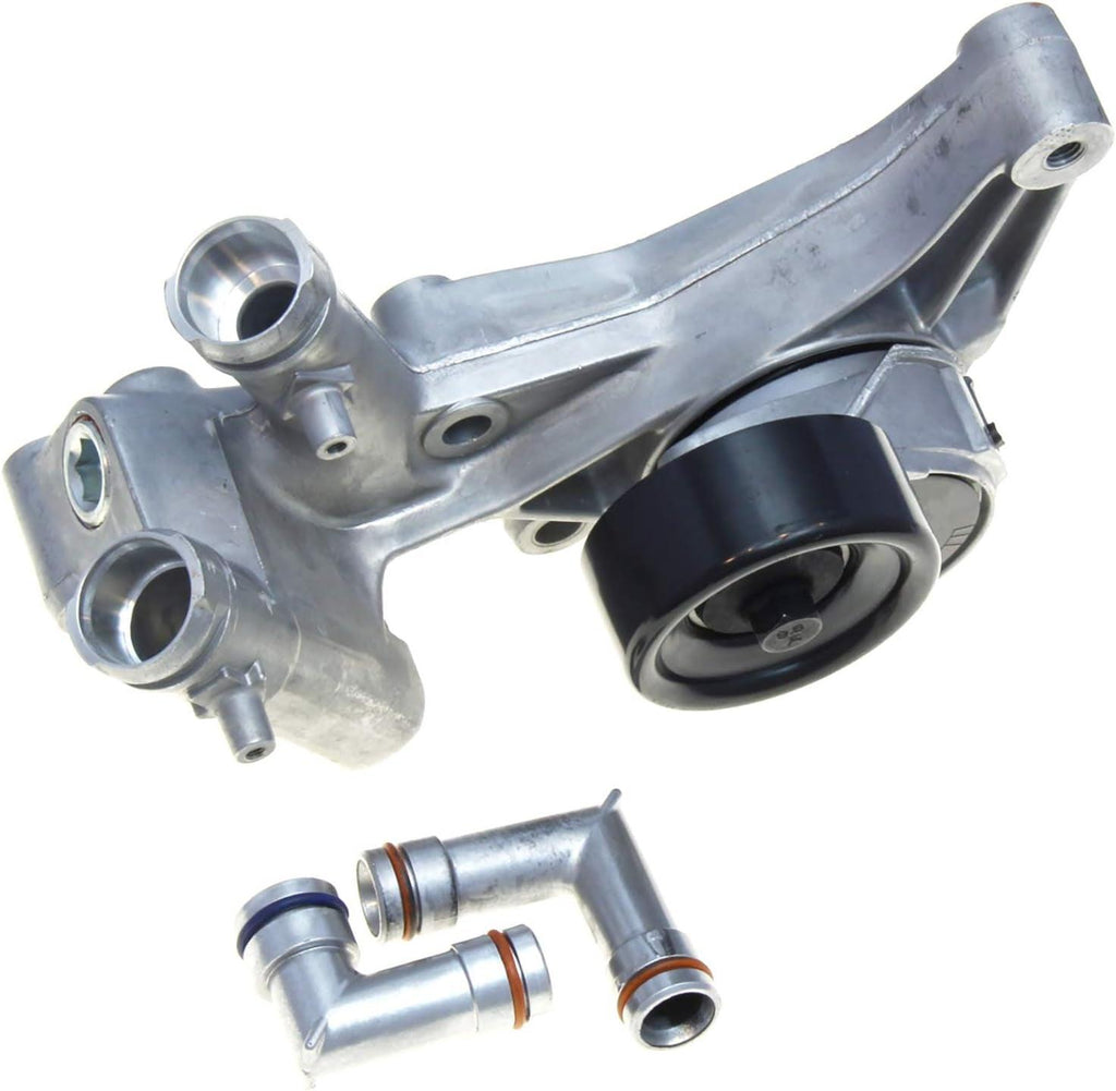 Gold 38289 Drive Belt Tensioner Assembly with Pulley and 2 Coolant Fittings