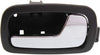 for Chevy Cobalt Interior Door Handle Front Passenger Side Black Bezel with Chrome Lever 2005-2010 | Trim:All Submodels | GM1353166 | 22722754