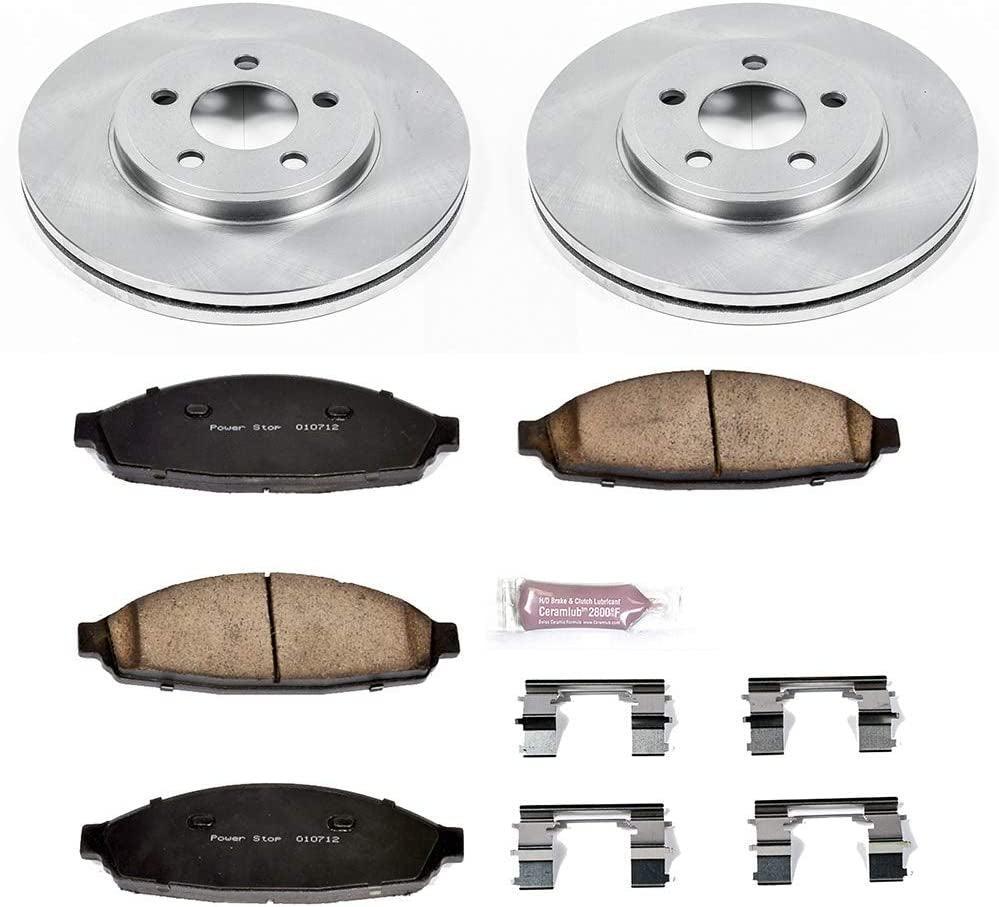 KOE1364 Autospecialty Front Replacement Brake Kit-Oe Brake Rotors & Ceramic Brake Pads